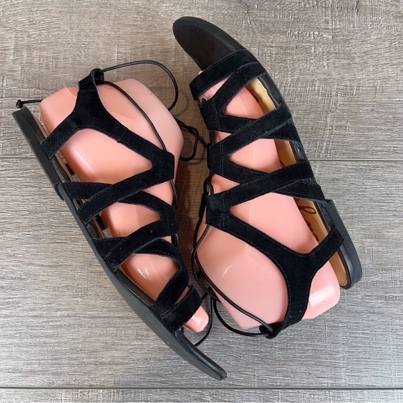 Sam Edelman sz 8.5 Boyden black suede strappy sandals - Picture 5 of 13